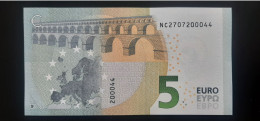 5 Euro N020 G2 UNC Nice Number - 5 Euro