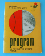 FIBA EuroBasket 1975 (European Basketball Championship '75.) Old Rare Official Programme * Pallacanestro Baloncesto - Boeken