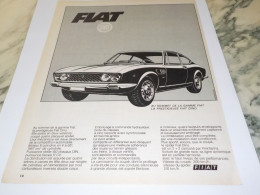 ANCIENNE PUBLICITE VOITURE  DINO DE FIAT 1968 - Voitures