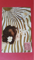 Belle Femme Style Art Nouveau , Dame Au Soleil ,  Illustrateur Kirchner - Women