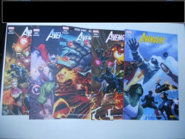 Avengers Lot De 5 Bd Du N°1 AU N°5 Marvel France 2019 TBE - Wholesale, Bulk Lots