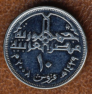 Egypt 10 Piastres / 10 Qirsh 2008 AH1429, KM#990, AUnc - Egypt