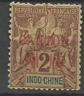 CANTON N° 2 NEUF*  CHARNIERE / Hinge / MH - Unused Stamps