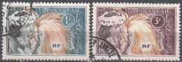 Polynésie Française 1964 Michel 33 - 34 O Cote (2005) 1.70 € Danseuse Tahitienne Cachet Rond - Usati