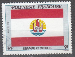 Polynésie Française 1985 Michel 429 O Cote (2005) 0.50 € Drapeau De La Polynésie Cachet Rond - Oblitérés