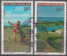 Polynésie Française 1974 Michel 175 - 176 O Cote (2005) 22.20 € Sport Golf D'Atimaono Cachet Rond - Used Stamps