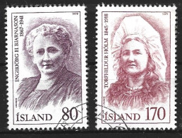 ISLANDE. N°494-5 Oblitérés De 1979. Personnalités. - Usados