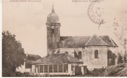 GERMIGNEY  70  HAUTE SAONE  - PHOTO -  L'EGLISE  ET LA FONTAINE - Otros & Sin Clasificación