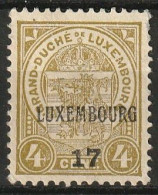 Luxembourg 1917 Prifix Nr. 112  - Preobliterati