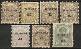 Luxembourg 1917 Préobli 1909-1922 - Prematasellados