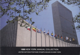 UNO  NEW YORK, Jahressammelmappe 1989, Postfrisch **, 571-588 - Briefe U. Dokumente