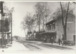 LOULANS LES FORGES   70  HAUTE SAONE  - PHOTO - LA GARE PAR LE VIE DU RAIL - Otros & Sin Clasificación