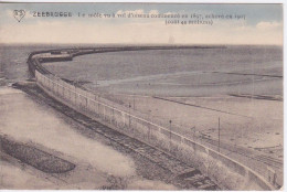 BELGIQUE - ZEEBRUGGE - LE MOLE VU A VOL D'OISEAU ACHEVE EN 1907 - Zeebrugge