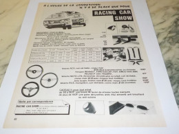 ANCIENNE PUBLICITE RACING CAR SHOW BORDEAUX 1968 - Autres & Non Classés