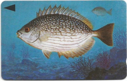 Bahrain - Batelco (GPT) - Fish Of Bahrain - Streaked Rabbitfish - 39BAHQ (Normal 0, Flat Top ''3''), 1996, 25Units, Used - Bahrain