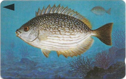 Bahrain - Batelco (GPT) - Fish Of Bahrain - Streaked Rabbitfish - 40BAHG (Normal 0, Round Top ''3''), 1996, 25U, Used - Bahrein