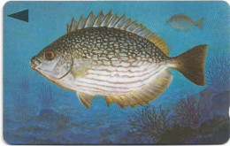 Bahrain - Batelco (GPT) - Fish Of Bahrain - Streaked Rabbitfish - 41BAHL (Normal 0), 1996, 25Units, Used - Baharain