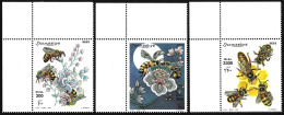 INSECTS Somalia 2000 Bee Honey MNH Full Set Abeja Biene Abeille Honeybees 蜂 Flowers 벌 Flora Fauna Stamps Mi.# 805-807 - Abeilles