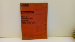 Renault 5 - Mise à Jour Manuel De Reparation N°160 De Juillet 72 - Voitures