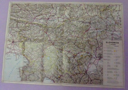 Carte Touristique SLOVENIE 1973 - Mapas Geográficas