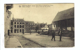 Menen  Ruines De Menin 1914-18 Rue D'Ypres Et Marché Aux Porcs   Pig Market 1920   Photo  O.Pille - Menen