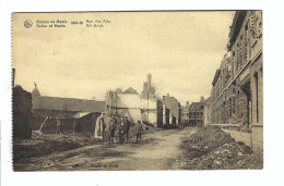 Menen  Ruines De Menin 1914-18 Rue Des Arts  Art Street 1920   Photo  O.Pille - Menen