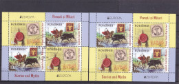 ROMANIA 2022, STORIES AND MYTHS EUROPA MINIATURE SHEET USED,MODEL 1 AND  2 - Oblitérés