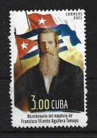 2021.Francisco Vicente Aguilera Y Tamayo (Général De Division De L' Armée De Libération Cubaine) Timbre Neuf ** - Nuovi