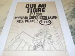 ANCIENNE PUBLICITE OUI AU TIGRE ESSO 1968 - Autres & Non Classés