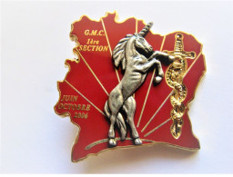 INSIGNE SERVICE DE SANTE DE LA GMC 1° SECTION OPEX LICORNE 2006 DU 1° RM SANTEE 1° REGIMENT MEDICAL A.B PARIS - Servicios Medicos