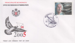 Enveloppe  FDC   1er  Jour   MONACO    Albert   EINSTEIN      2005 - Albert Einstein