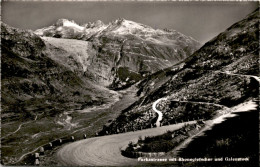 Furkastrasse Mit Rhonegletscher Und Galenstock (6044) - Lens