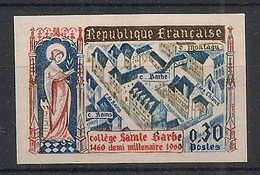 FRANCE - 1960 - N°Yv. 1280a - Sainte Barbe - VARIETE Non Dentelé / Imperf. - Neuf Luxe ** / MNH - 1951-1960