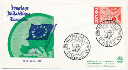 FRANCE - Env 0,30 Europa Obl Temporaire "Jumelage Philatélique Européen - Deauville / St Gabriel" 11/6/1966 - Lettres & Documents