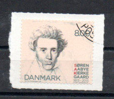 DANEMARK - 2013 - SOREN KIERKEGAARD - ECRIVAIN - PHILOSOPHE - THEOLOGIEN - 8.00 - Oblitéré - Used - - Usado