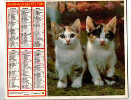 Almanach Des P.T.T. 1984 Chatons Et Lapin - Complet Région Nord - Groot Formaat: 1981-90