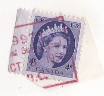 17933) Canada West Summerland BC Closed  Post Office Postmark Cancel Red MOON - Oblitérés