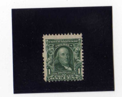 B.FRANKLIN 1C. VERT/ NEUF SANS GOMME/DENT. 12 VERTICALEMENT/N°144 YVERT ET TELLIER 1902-03 - Neufs