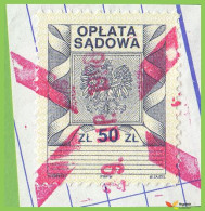 Voyo POLAND Judical Court Revenue  2x50zl   1998-1999 (o) Used - Revenue Stamps