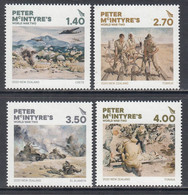 2020 New Zealand Peter McIntyre's World War II WWII Military History Complete Set Of 4 MNH @ BELOW FACE VALUE - Unused Stamps