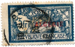 Algeria 1924 - Merson Overprint 5fr Sc 32 - OBL - Oblitérés