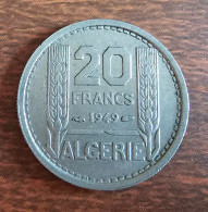 ALGERIA- 20 FRANCS 1949. - Algérie