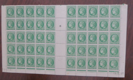 Type CERES DE MAZELIN - 80 C - Feuille De 50 Timbres Neufs FRANCE / 1945 / Y&T N° 675 - 1945-47 Cérès De Mazelin