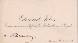 FETIS Edouard Conservateur En Chef De La Bibliothèque Royale Bruxelles, Vers 1893 Carte De Visite - Cartes De Visite