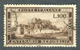 REPUBBLICA 1949 ROMANA USATO - 1946-60: Oblitérés