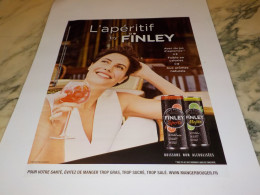 PUBLICITE APERITIF ALEXANDRE SUBLET ET TONIC FINLEY 2016 - Affiches