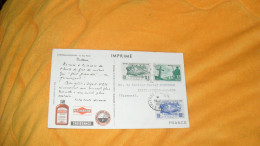 CARTE POSTALE ANCIENNE DE 1951../ CACHETS ST PIERRE ET MIQUELON..LE CAP PERCE..+ TIMBRES X3 - Lettres & Documents