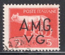 Italy 1945 Postage Stamp Overprinted "A.M.G.V.G." - Watermarked In Fine Used - Used