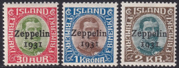 Iceland 1931 Sc C9-11  Air Post Set MNH** - Luchtpost