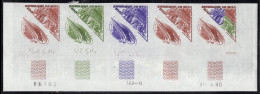 MALI(1980) Space Scenes. Set Of 4 Trial Color Proof Strips Of 5. Scott Nos C395-8, Yvert Nos PA393-6. Jules Verne Space - Mali (1959-...)